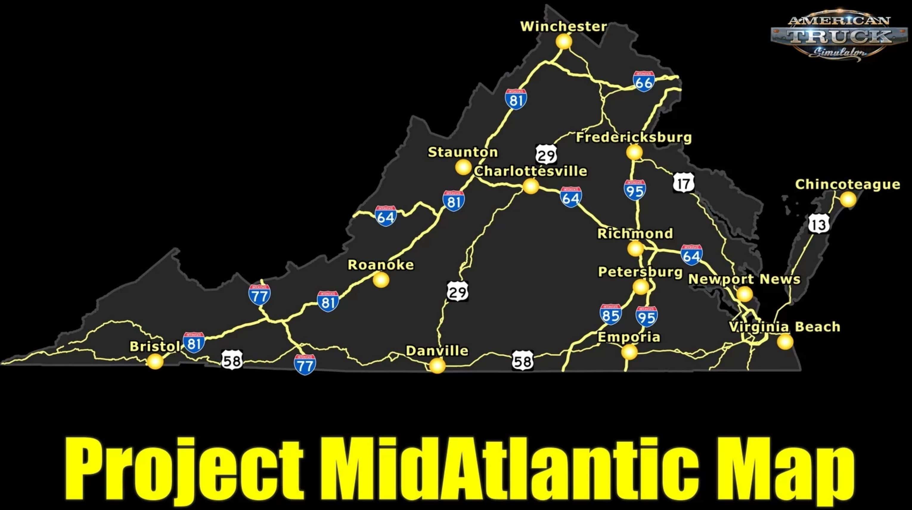 Mod Project MidAtlantic Map