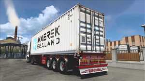 ets2 truck lkw simulator mods free download Weeda D-Tec Containeranhänger 1.0