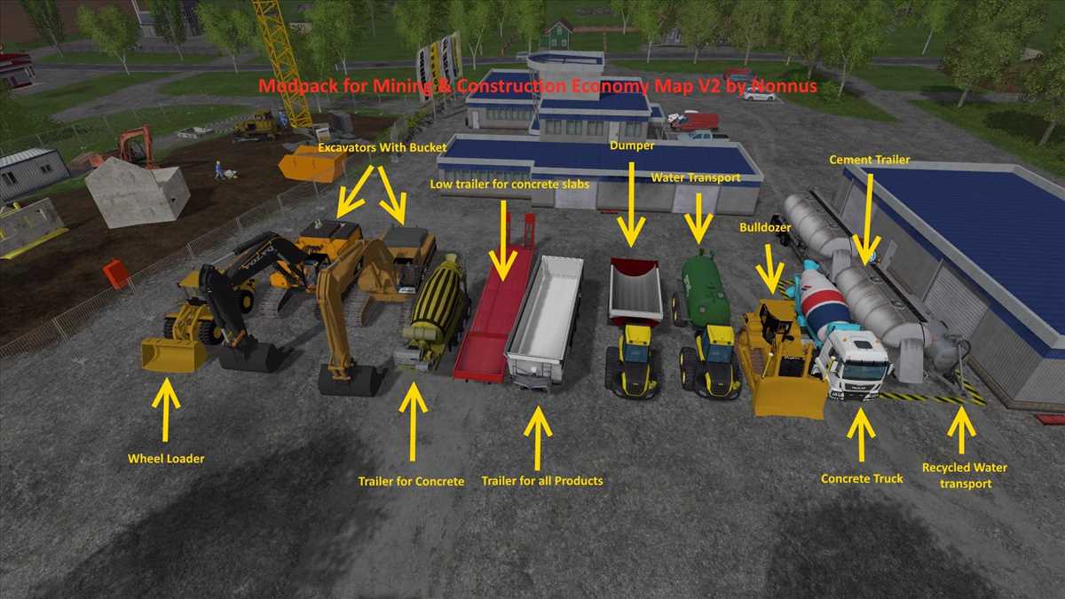 LS17,Sonstiges,Mod Packs,,Modpack for Mining & Construction Economy map
