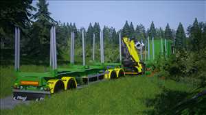 landwirtschafts farming simulator ls fs 19 ls19 fs19 2019 ls2019 fs2019 mods free download farm sim Fliegl Holz Rungen Anhänger 3.0.0.0
