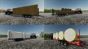 landwirtschafts farming simulator ls fs 22 2022 ls22 fs22 ls2022 fs2022 mods free download farm sim 30-Fuß-Flachbett-Anhänger mit Selbstladefunktion 2.0.0.2
