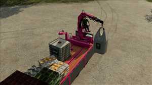 landwirtschafts farming simulator ls fs 22 2022 ls22 fs22 ls2022 fs2022 mods free download farm sim Plattformauflieger Mit Kran 1.0.0.2