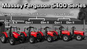 landwirtschafts farming simulator ls fs 22 2022 ls22 fs22 ls2022 fs2022 mods free download farm sim Massey Ferguson 5400 Serie 1.3.0.0