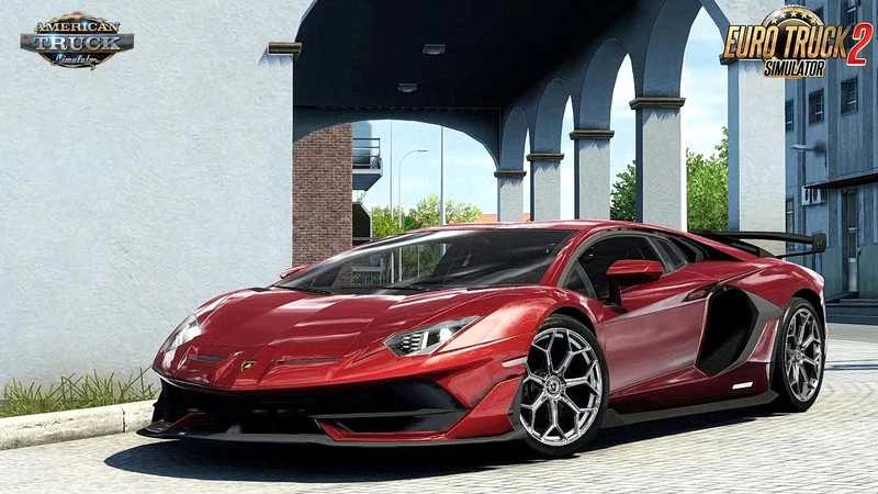 ats truck simulator lkw fahrsimulator mods free download Lamborghini Aventador SVJ 2018 1.5
