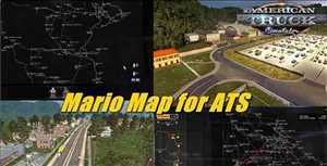 ats truck simulator lkw fahrsimulator mods free download Mario Map for ATS 1.0