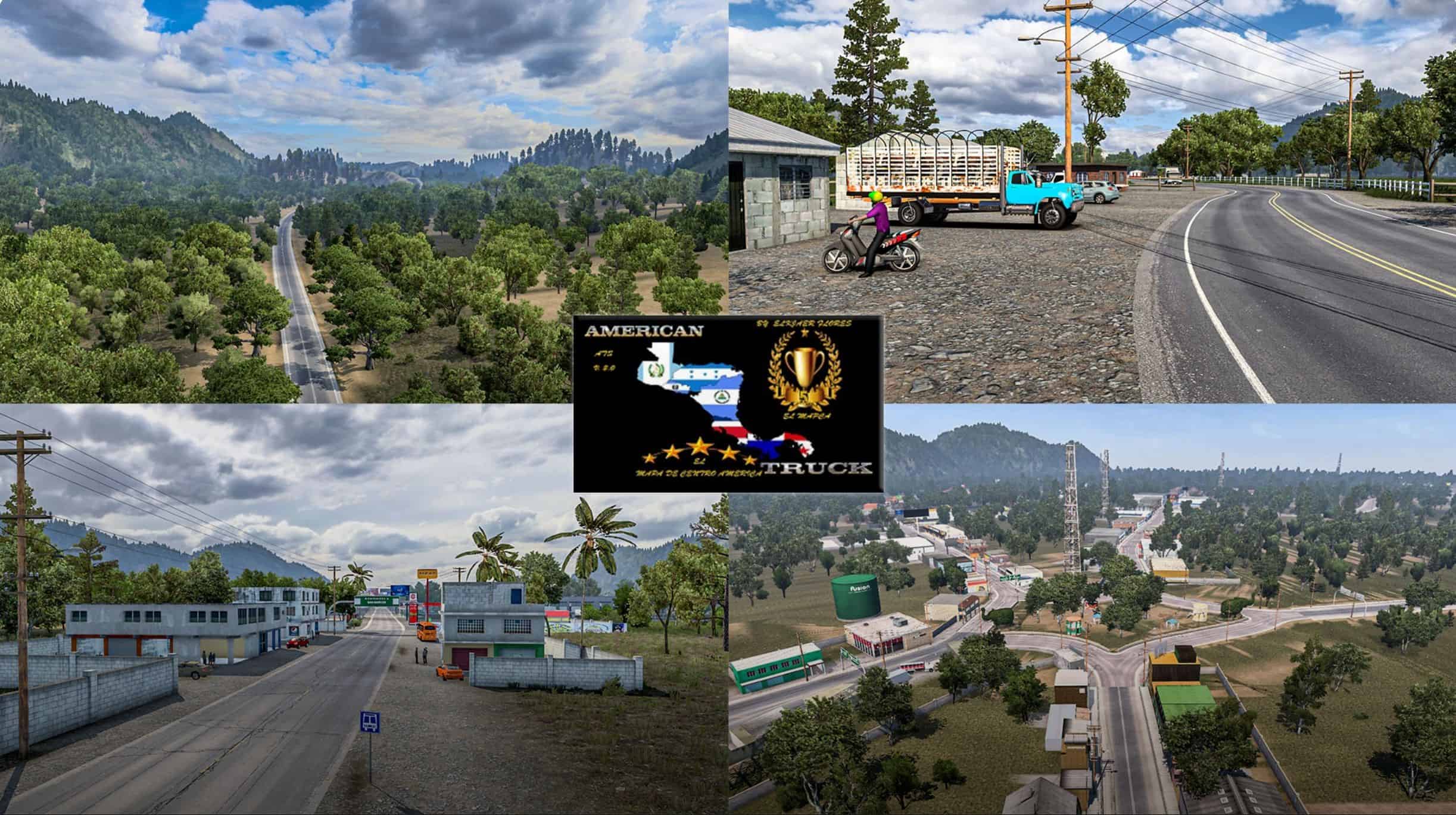 ats truck simulator lkw fahrsimulator mods free download New Central America Map 2.0
