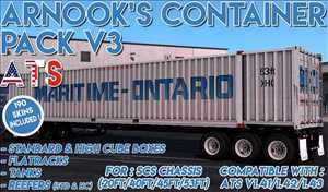ats truck simulator lkw fahrsimulator mods free download Arnook's Container Pack 1.0