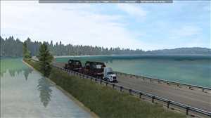 ats truck simulator lkw fahrsimulator mods free download Double Lowboys 9.0