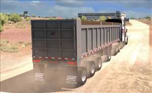 ats truck simulator lkw fahrsimulator mods free download EAST Quad Axle Dump Trailer 2.3