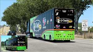 ats truck simulator lkw fahrsimulator mods free download NASCAR SCHLEPPER 2011 FEATHERLITE Anhänger 1.8