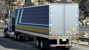 ats truck simulator lkw fahrsimulator mods free download SCS BOX TRAILER EDITED: CHROMED FRAME, DOOR, AND BUMPER 1.2