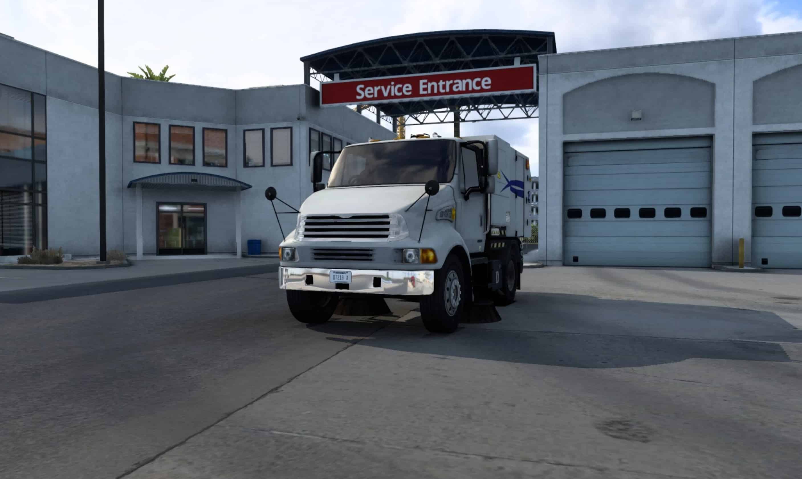 ats truck simulator lkw fahrsimulator mods free download Driveable Street Sweeper v1.2 1.43 1.2