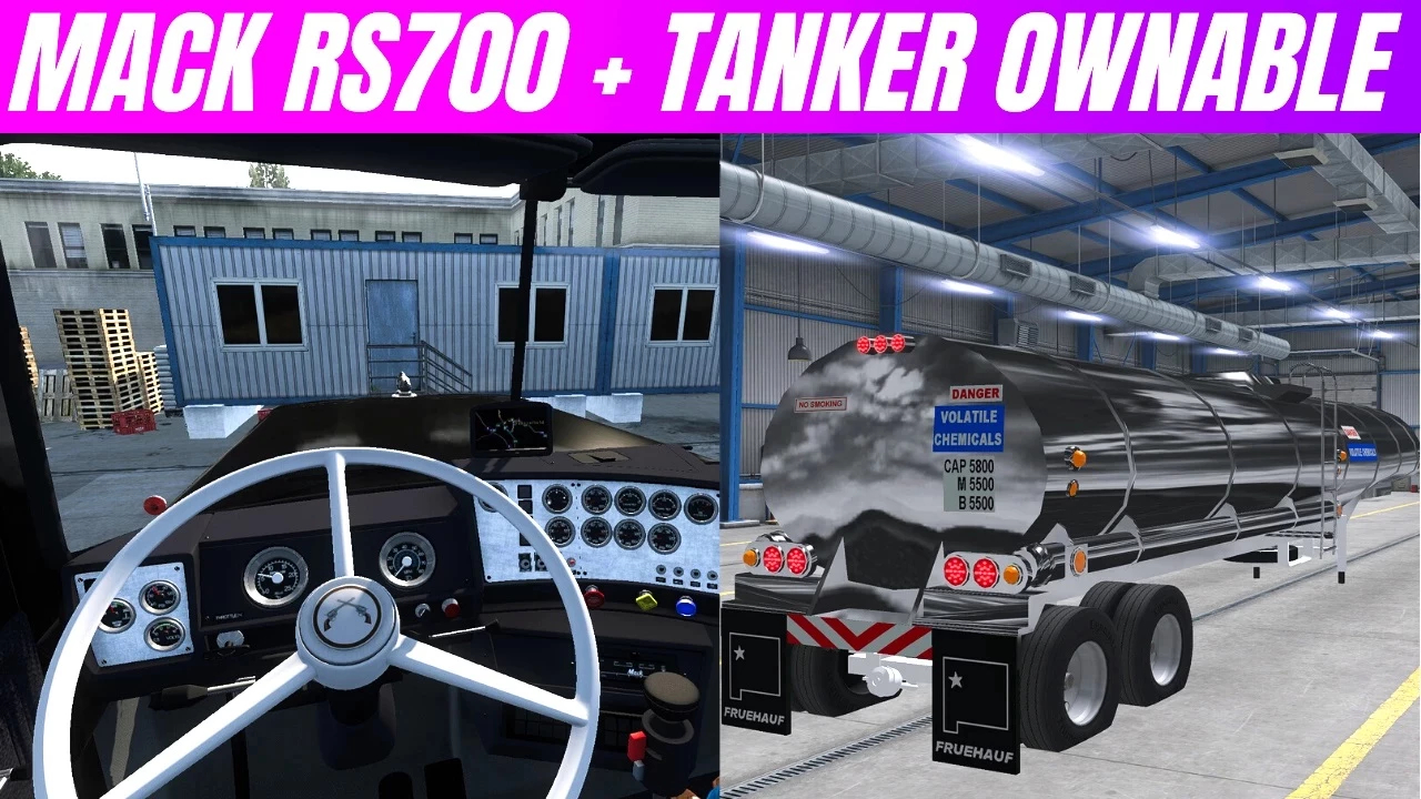 ATS,Trucks,,,NEUER MACK RS700 + TANKANHÄNGER VON BEAST RACING