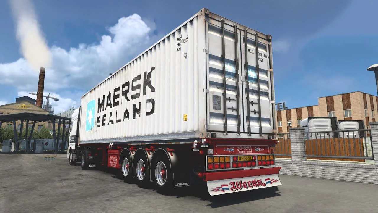 ETS2,Trailers,,,Weeda D-Tec Containeranhänger