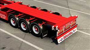 ets2 truck lkw simulator mods free download Weeda D-Tec Containeranhänger 1.0