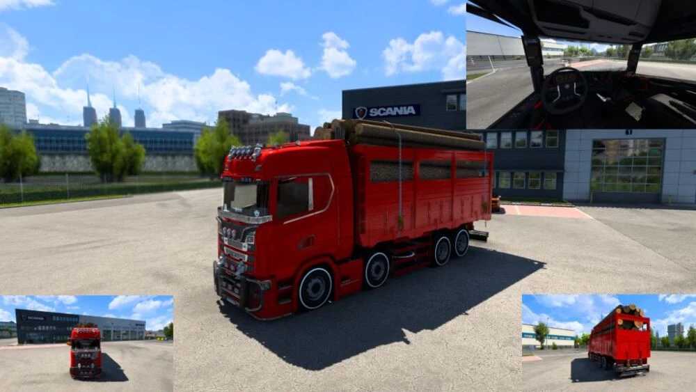 ets2 truck lkw simulator mods free download Scania S 8x2 mit Cargo-Mod 1.0