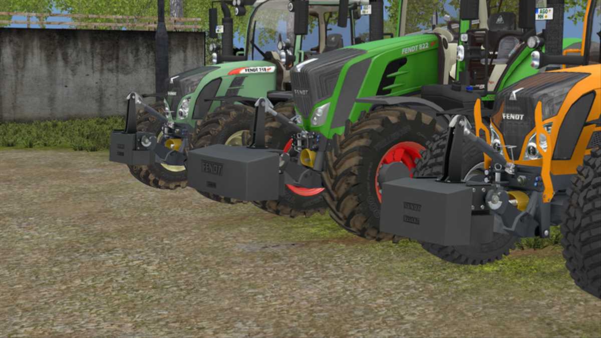 LS17,Anbaugeräte,Gewichte,,Fendt Weights Pack