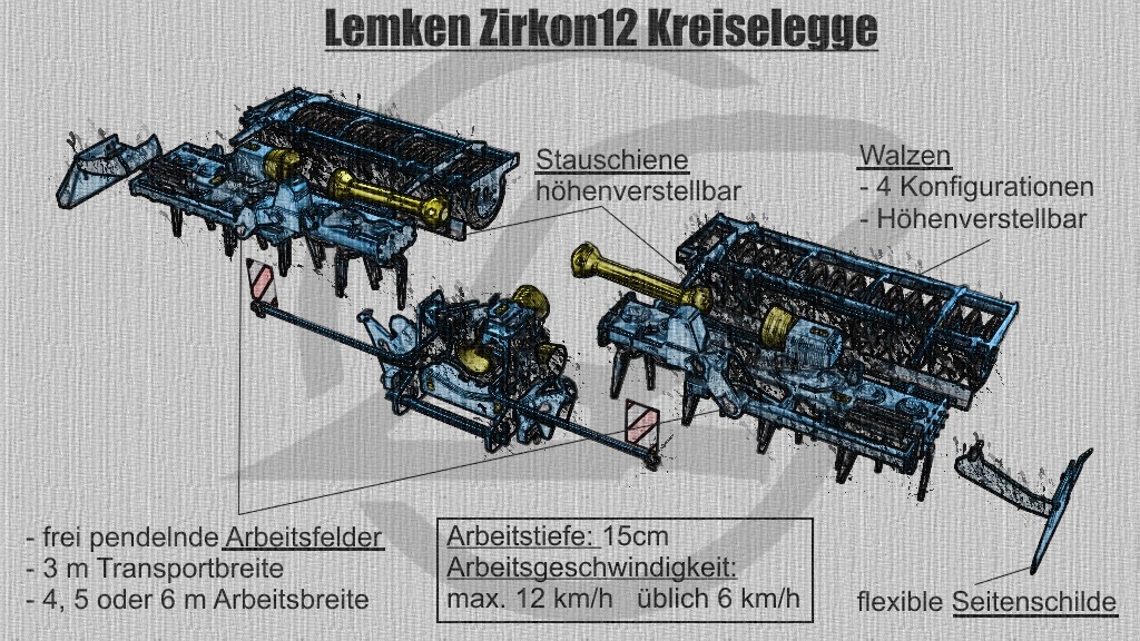 LS17,Anbaugeräte,Grubber & Eggen,,ITS-Lemken-Zirkon12 K-Serie