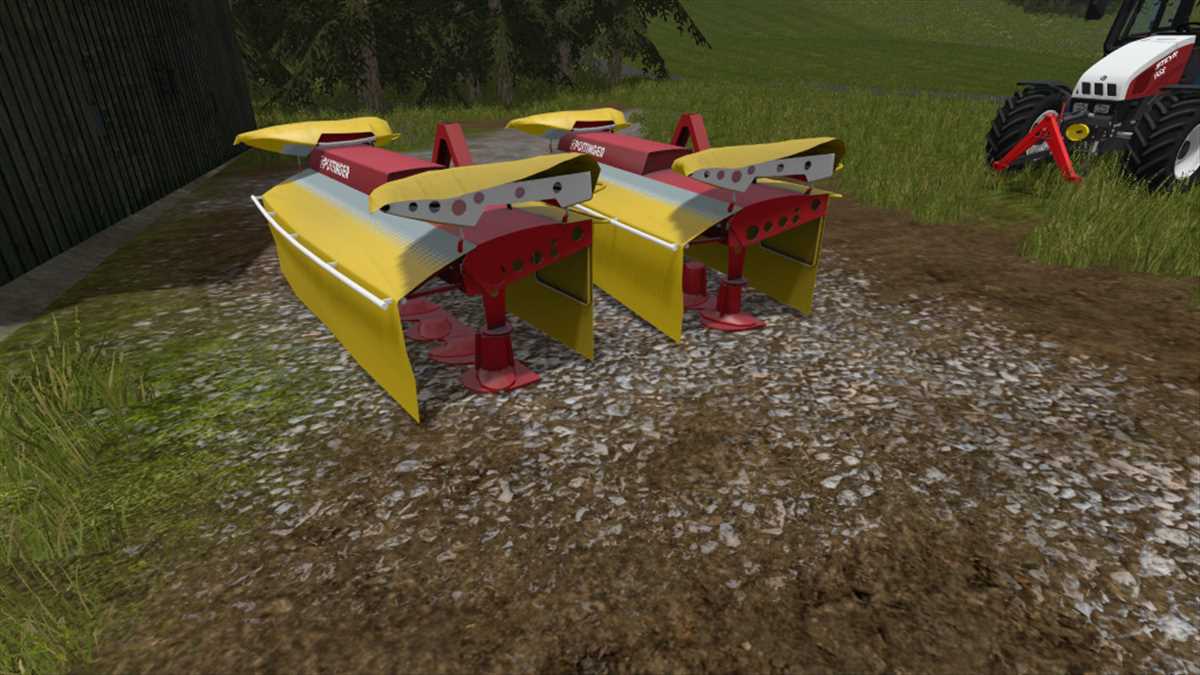 LS17,Anbaugeräte,Mähwerke,,Pöttinger Nova Alpin 301 und Weiste Dreieck