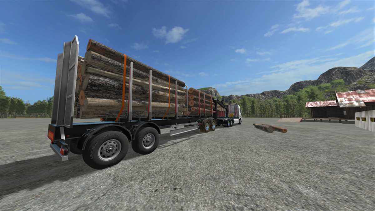 LS17,Anhänger,Forst,,Holz Rungen Anhänger