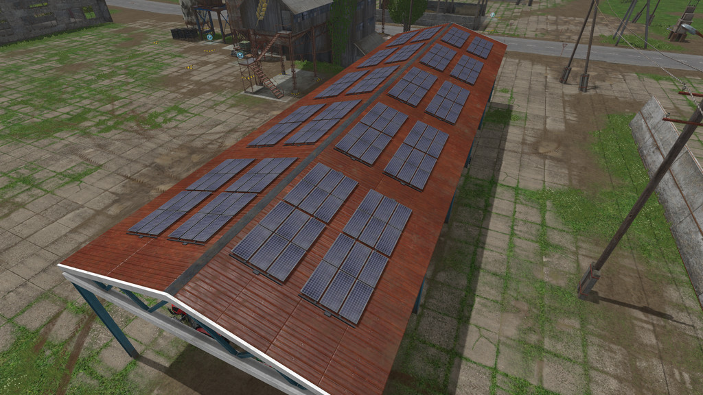 LS17,Maps & Gebäude,Gebäude mit Funktion,,Fahrzeug Unterstand mit Solaranlage