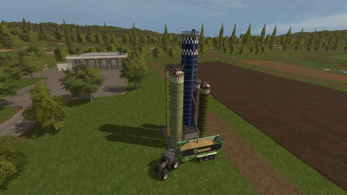 LS17,Maps & Gebäude,Platzierbare Objekte,,Häcksel- Und Holzschnitzel Silo
