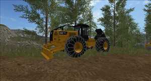 landwirtschafts farming simulator ls fs 17 ls17 fs17 2017 ls2017 fs2017 mods free download farm sim Cat 555D Skidder 1.0.0