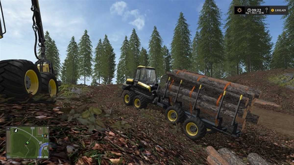 LS17,Selbstfahrer,Forstmaschinen,,Ponsse Buffalo Log Transporter