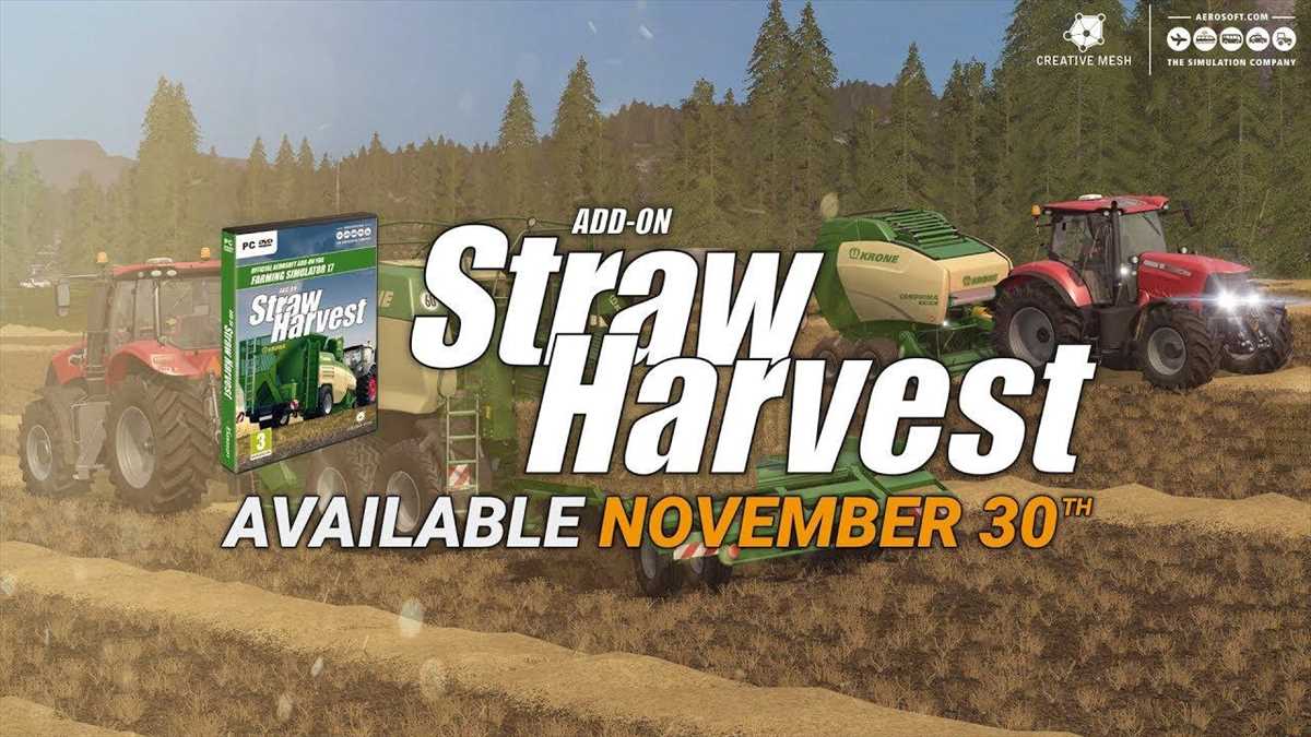 Mod FS17 Add-On Straw Harvest