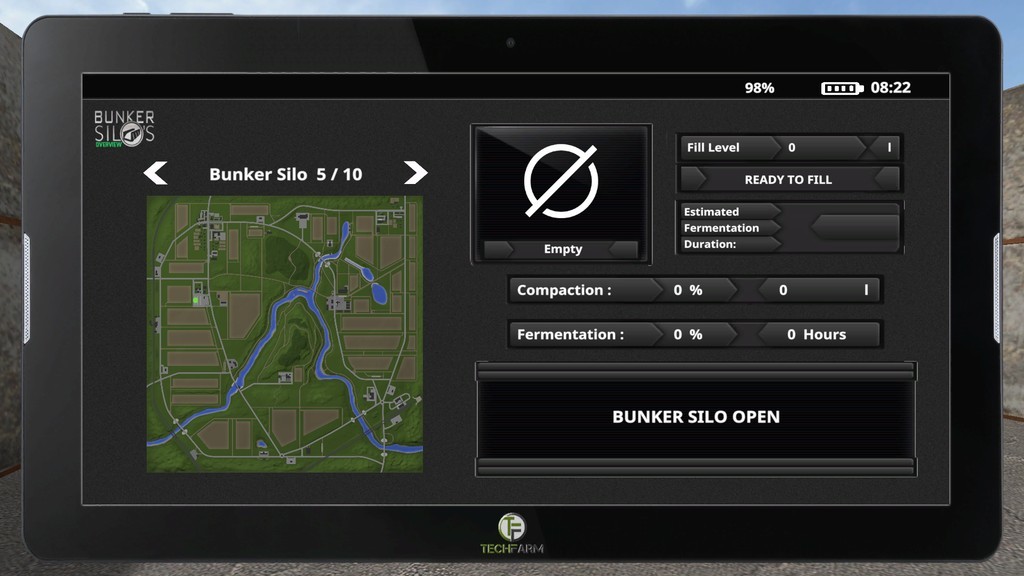 LS17,Sonstiges,Scripte,,FarmingTablet - App: Bunker Silo Übersicht