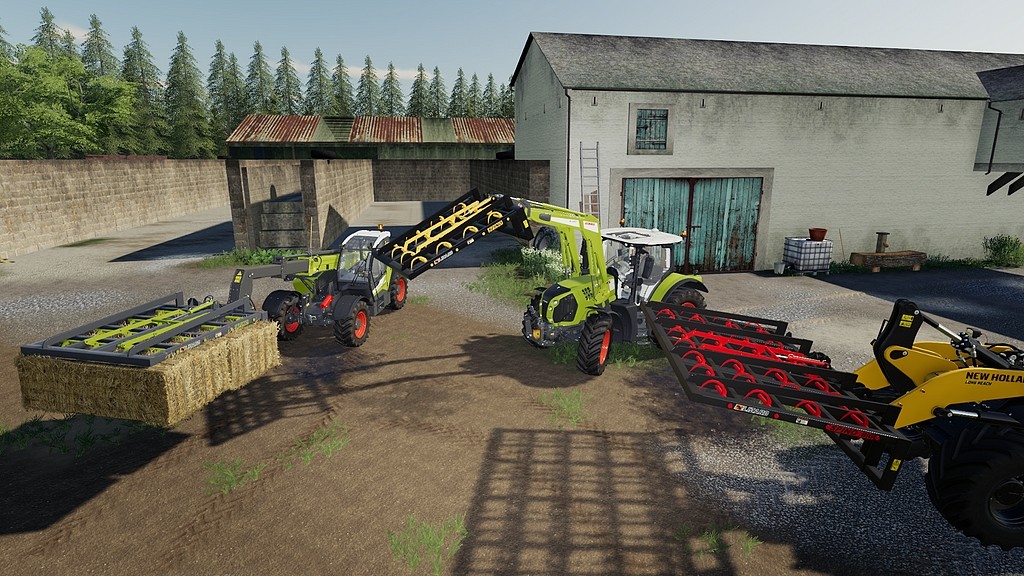 LS19,Anbaugeräte,Frontlader,,Ballengabel Lizard Spino mit Klauen