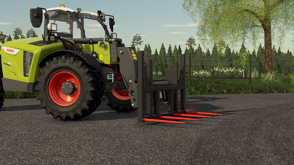 LS19,Anbaugeräte,Frontlader,,Ballenspieß Pack