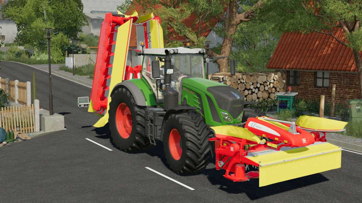 LS19,Anbaugeräte,Mähwerke,,Pöttinger Novacat A10 Cross Flow