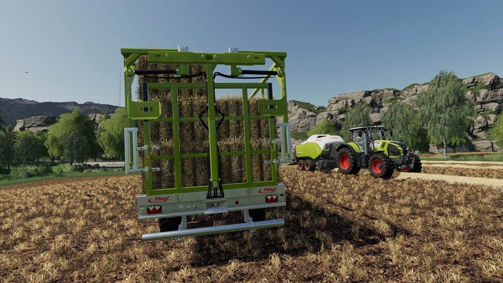LS19,Anhänger,Anhänger Packs,,Fliegl DPW 180/210 Bales-Autoload