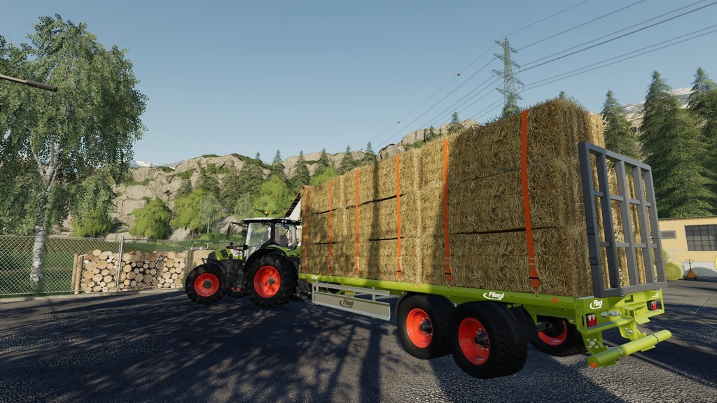 LS19,Anhänger,Ballentransport,,Fliegl TPW Ballenwagen Set