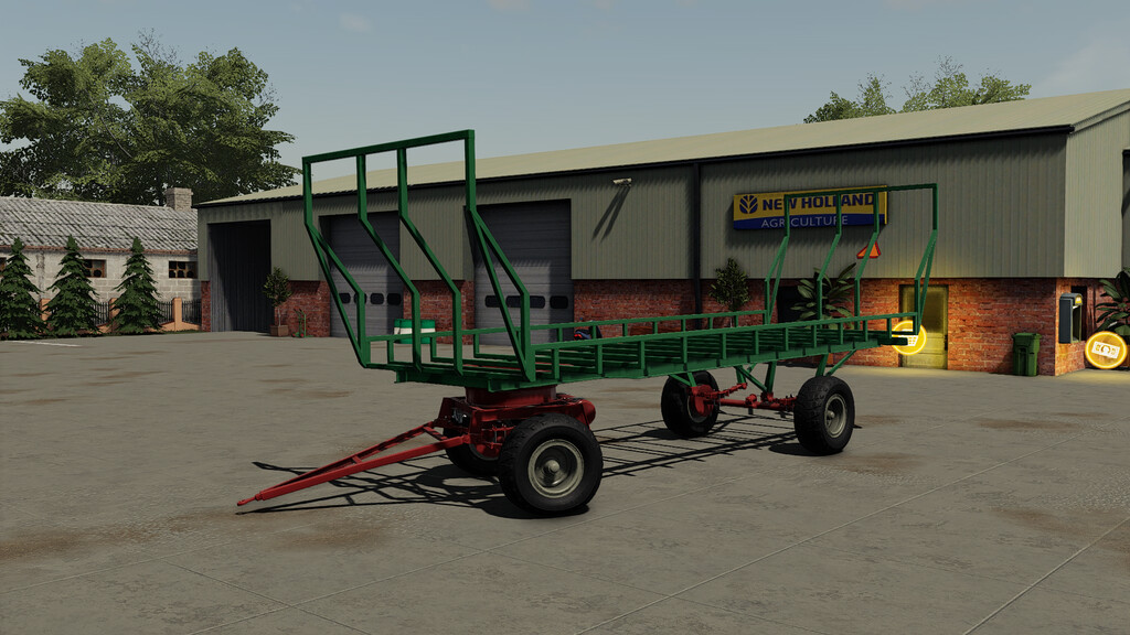 LS19,Anhänger,Ballentransport,,Lizard Homemade Bale Trailer