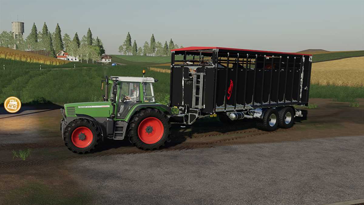 LS19,Anhänger,Tiertransport,,Fliegl Viehtransporter