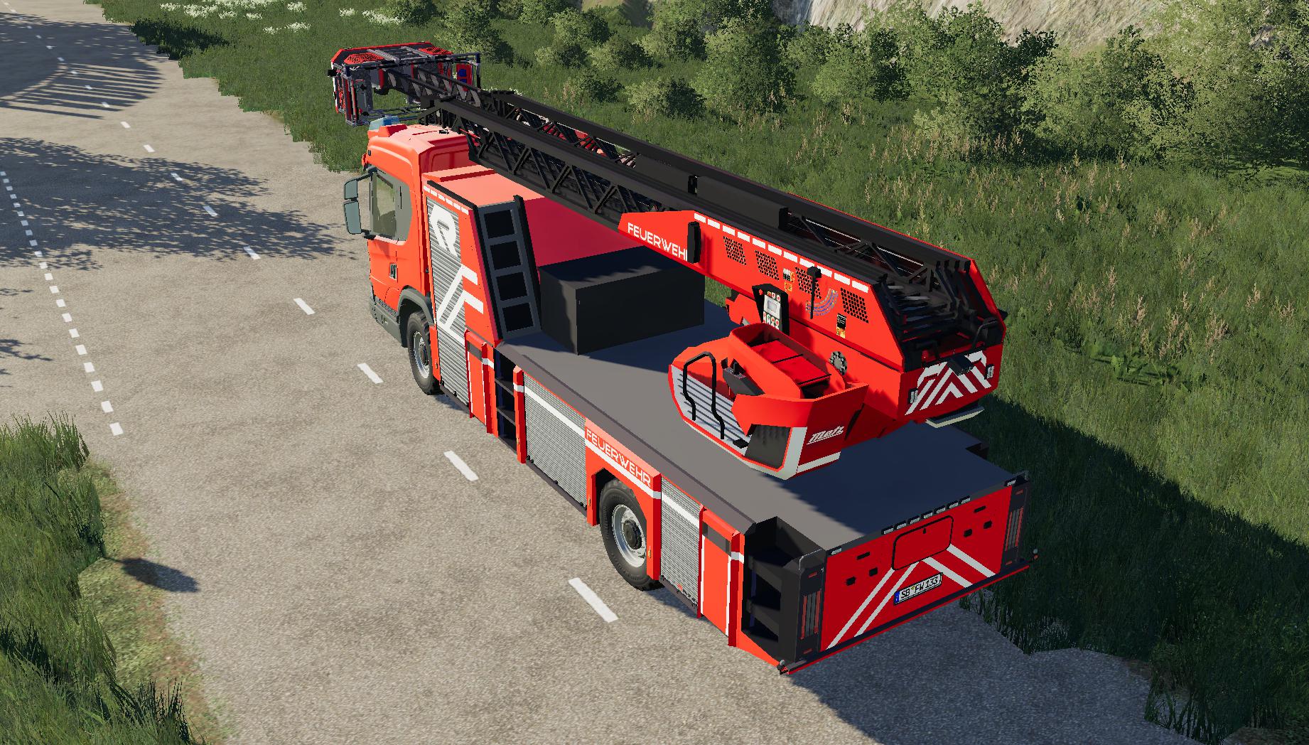 LS19,Fahrzeuge,Feuerwehr,,Scania XS30 DLK