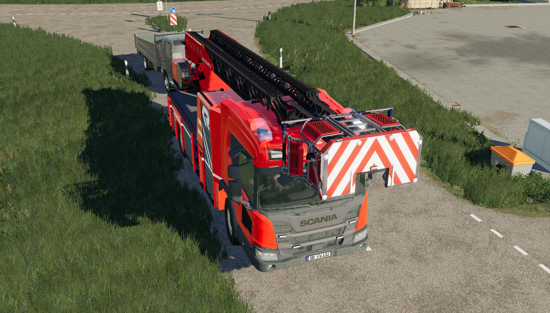 LS19,Fahrzeuge,Feuerwehr,,Scania XS30 DLK