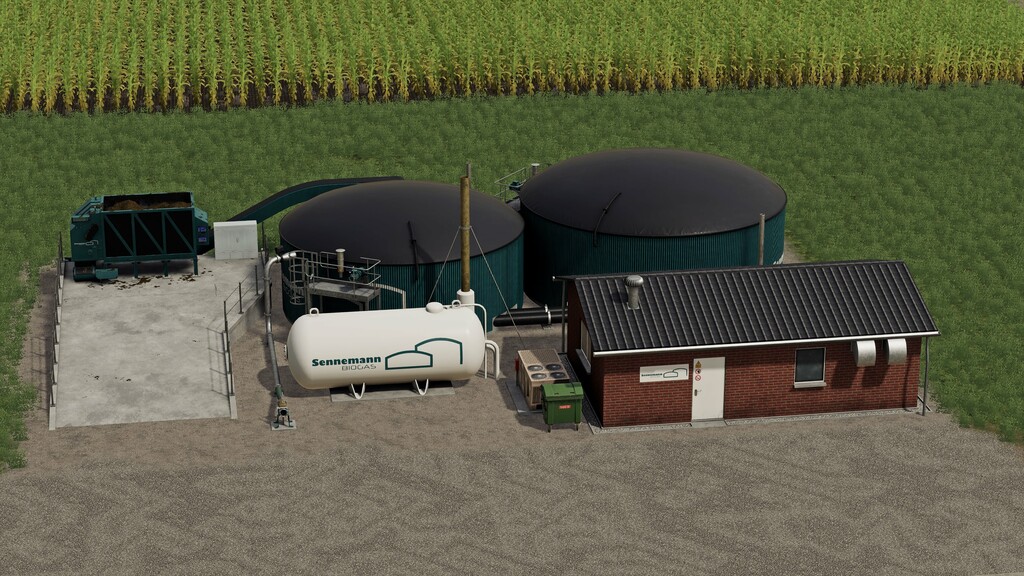 LS19,Maps & Gebäude,Gebäude mit Funktion,,Biogasanlage 450kW