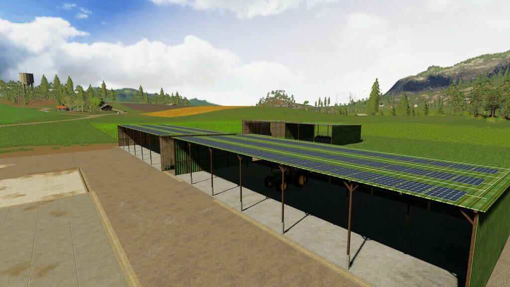 LS19,Maps & Gebäude,Gebäude mit Funktion,,Shed Solar Panels Paket