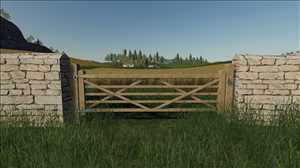 landwirtschafts farming simulator ls fs 19 ls19 fs19 2019 ls2019 fs2019 mods free download farm sim Hölzerne Tore und Steinmauern 1.0.0.0