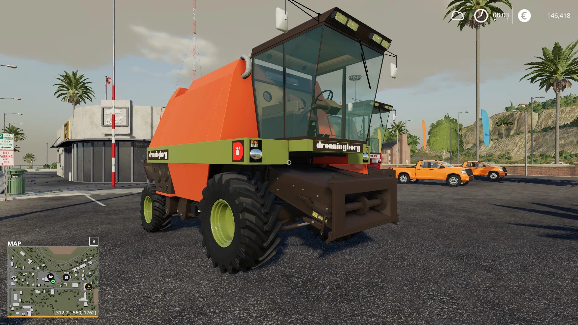 LS19,Selbstfahrer,Mähdrescher,Massey Ferguson,Massey Ferguson MF27 / Droningborg 7200