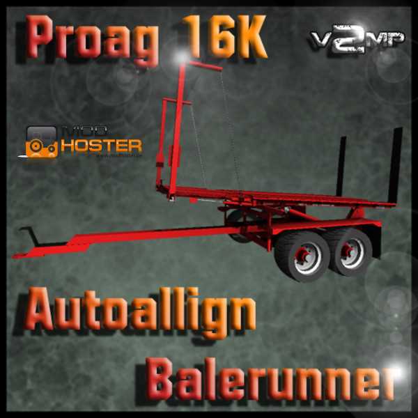 LS2013,Anhänger,Ballentransport,,ProAG 16K Autoalign Balerunner