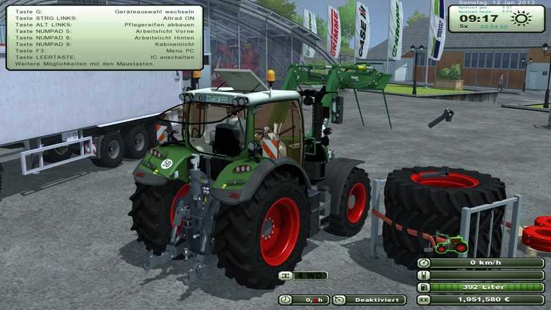 LS2013,Traktoren,Fendt,Vario 200-700,Fendt Vario 724 SCR Standard Grün