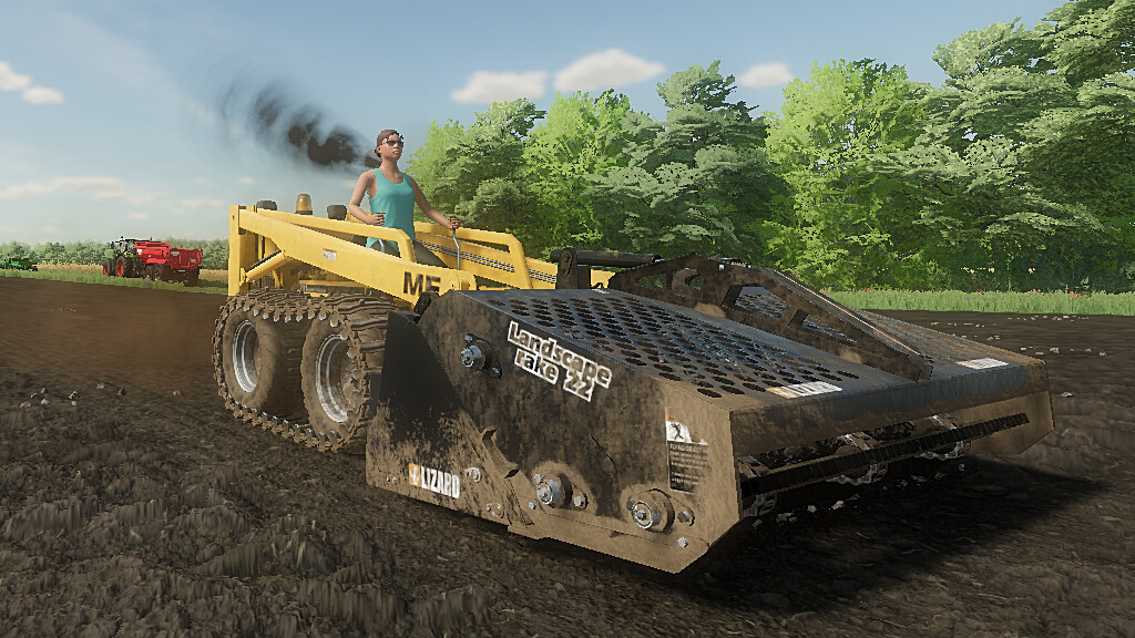 LS22,Anbaugeräte,Anbauwerkzeuge,Kompaktlader,Lizard Landschaftsharke Für Skid Steer