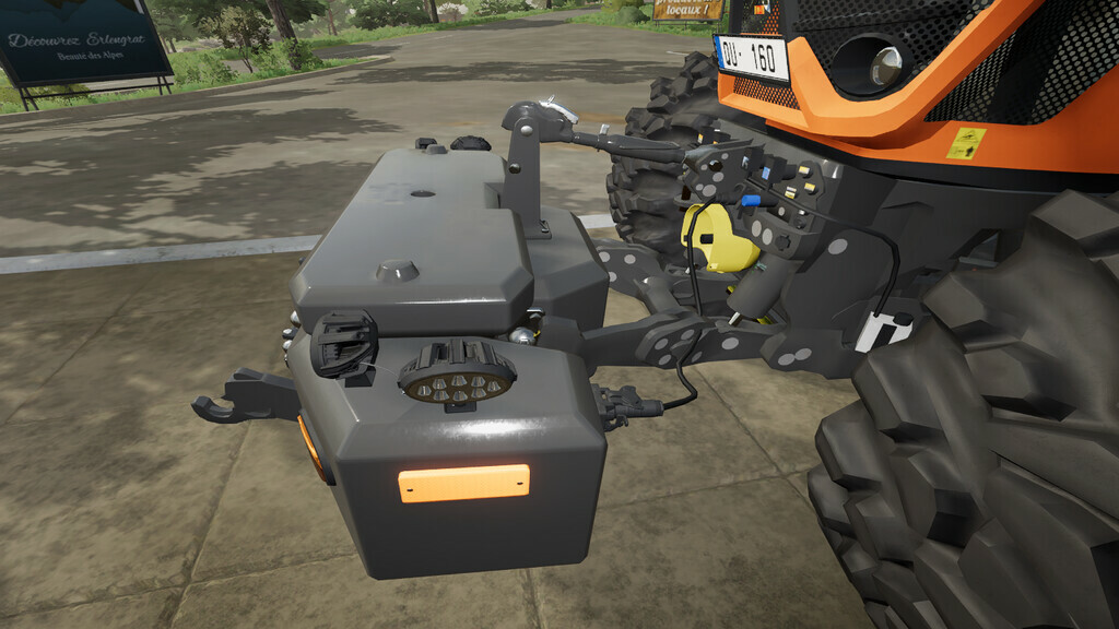LS22,Anbaugeräte,Gewichte,,Hi-Vis LED-Leuchten Traktor Front Gewicht