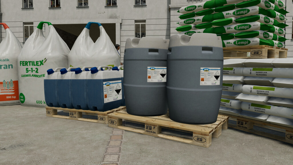 LS22,Anbaugeräte,Ladegüter,Big-Bag-Paletten,Finnische Big Bags und Paletten