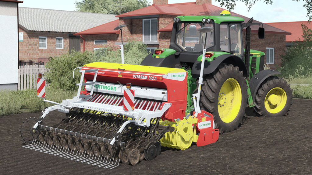 LS22,Anbaugeräte,Saattechnik,Drillsämaschinen,Pöttinger Vitasem 302 A/ADD + Lion 303