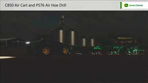 landwirtschafts farming simulator ls fs 22 2022 ls22 fs22 ls2022 fs2022 mods free download farm sim John Deere C850 Air Cart Und P576 Air Hoe Drille 1.1.0.0